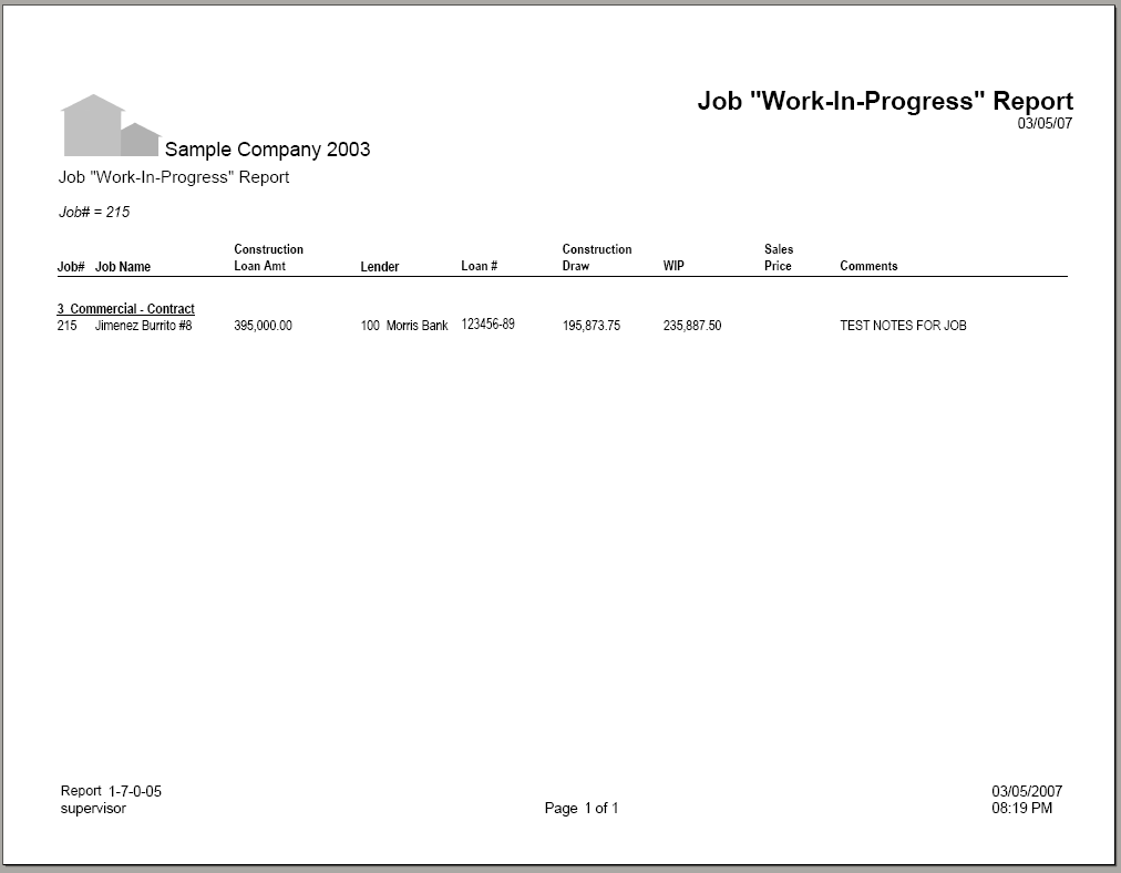 03-05-00-05 Work-In-Progress Job List by Type with Details