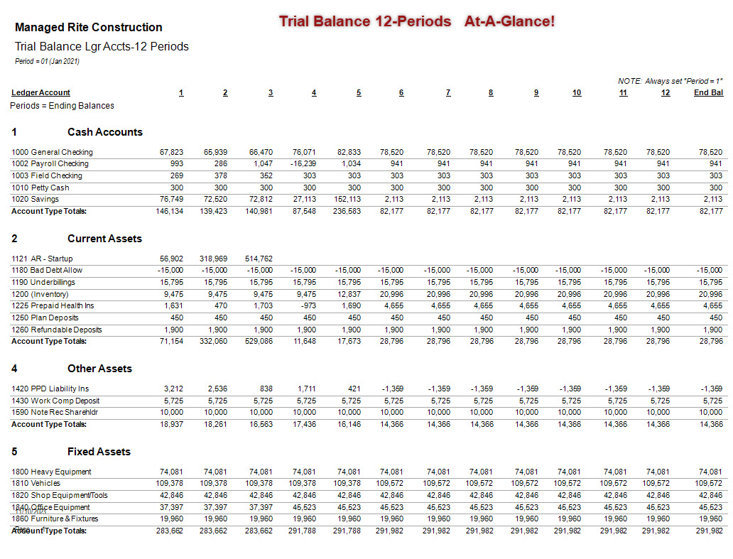 02-01-00-10 Trial Balance Lgr Accts-12 Periods