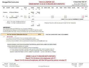 13-04-32 NO TAX on OVERTIME Tracking Report (Read Description)