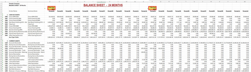 02-04-00-18 BALANCE SHEET - 24 Months